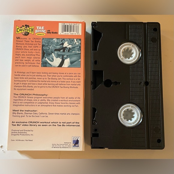 Crunch: Tae Boxing starring Billy Blanks VHS Workout Tape - Picture 2 of 6